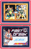 1992 Dream Team (12) Jordan, Johnson Signed & Framed Card Display BAS #AC33908