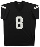 Josh Jacobs Authentic Signed Black Pro Style #8 Jersey BAS Witnessed