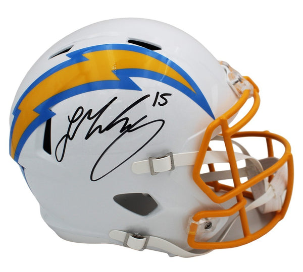 Ladd McConkey Signed Los Angeles Chargers Full Size Speed NFL Helmet