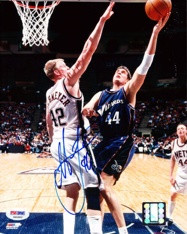 Christian Laettner Autographed 8x10 Photo Washington Wizards PSA/DNA #S40683
