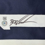 Autographed/Signed Dwight Doc Gooden New York Blue Jersey Beckett BAS COA