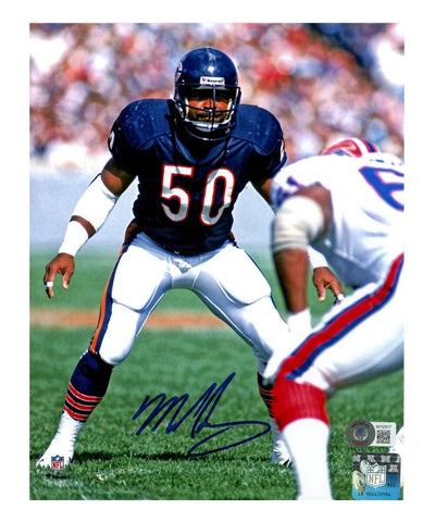 Mike Singletary Autographed/Signed Chicago Bears 8x10 Photo Beckett 42090