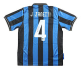 Javier Zanetti Signed Inter Milan Blue Nike Soccer Jersey BAS