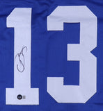 Odell Beckham Jr Signed New York Giants Home Jersey (Beckett) 3xPro Bowl WR