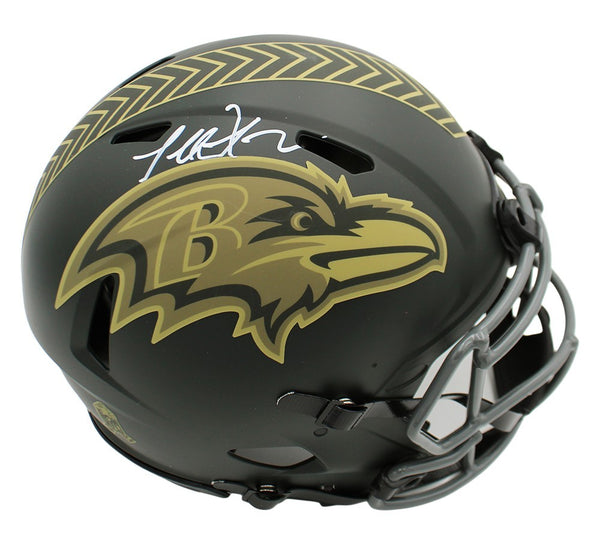 Terrell Suggs Signed Baltimore Ravens Speed Authentic STS 4 NFL Helmet