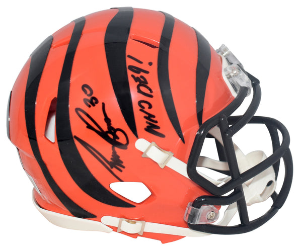 CHASE BROWN AUTOGRAPHED CINCINNATI BENGALS SPEED MINI HELMET W/ WHO DEY
