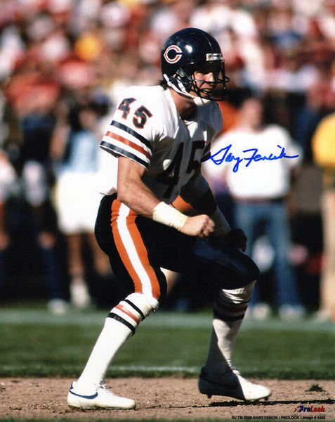 Gary Fencik Signed Chicago Bears Action 8x10 Photo - (SCHWARTZ COA)
