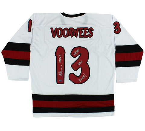 Ari Lehman Signed Friday the 13th Custom White Jersey with "Kill For Mother"