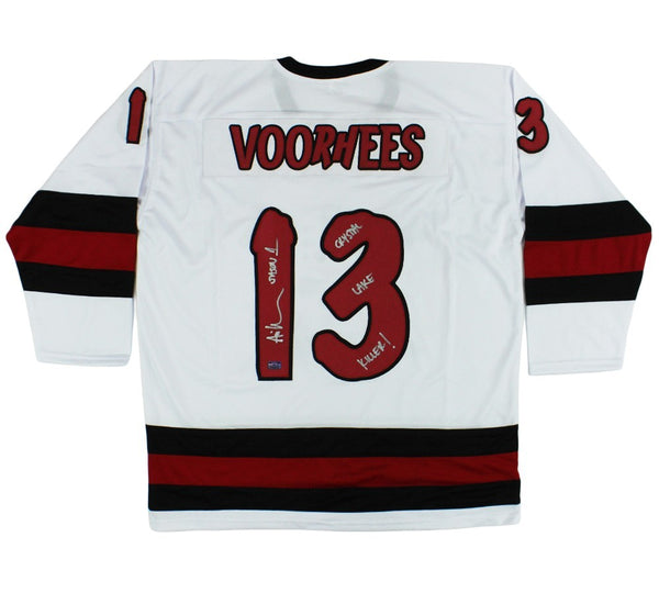 Ari Lehman Signed Friday the 13th Custom White Jersey with "Kill For Mother"