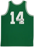 FRMD Bob Cousy Celtics Signed Mitchell & Ness Green Swingman Jersey "HOF 71" Ins