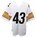 Troy Polamalu Signed/Auto Steelers White Custom Football Jersey Beckett 164247