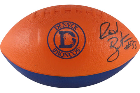 Rod Bernstine Autographed/Signed Denver Broncos Foam Football Beckett 52871