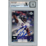Ray Lewis Autographed/Signed 2006 Upper Deck #17 Trading Card Beckett 53009