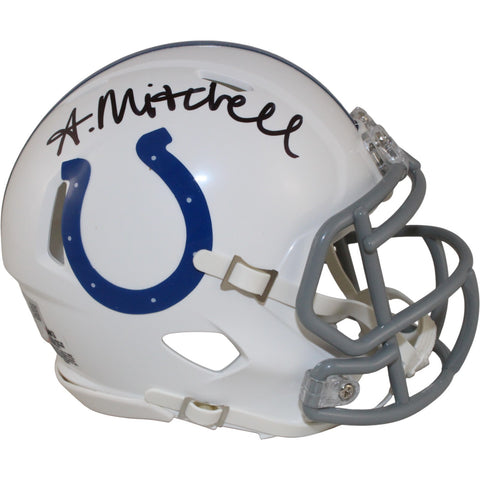 Adonai Mitchell Autographed Indianapolis Colts Mini Helmet Fanatics 53645