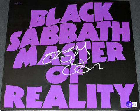 OZZY OSBOURNE SIGNED BLACK SABBATH MASTER OF REALITY VINYL ALBUM LP BECKETT