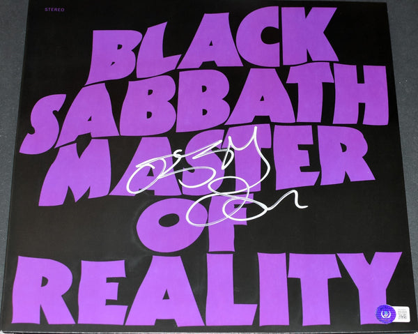OZZY OSBOURNE SIGNED BLACK SABBATH MASTER OF REALITY VINYL ALBUM LP BECKETT