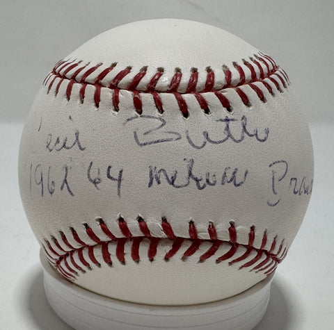 CECIL BUTLER Signed Official MLB Baseball w/ Script AUTO - Milwaukee Brewers MLB