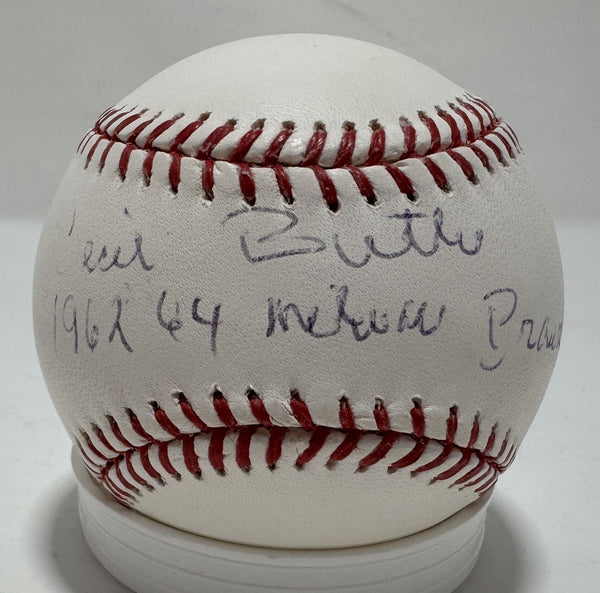 CECIL BUTLER Signed Official MLB Baseball w/ Script AUTO - Milwaukee Brewers MLB