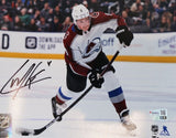 Cale Makar Autographed (black pen) 8x10 Avalanche Action Photo - White Jersey
