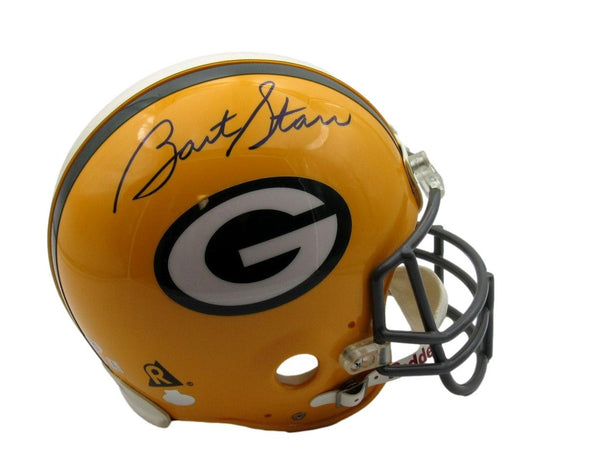 bart starr signed football helmet Bart Starr HOF Signed Full Size Proline Football Helmet Packers PSA/DNA 200075