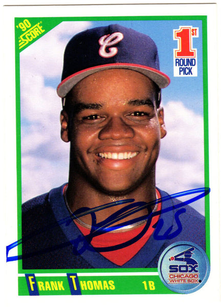 FRANK THOMAS Autographed White Sox 1990 Score Rookie RC Card #663 - SCHWARTZ
