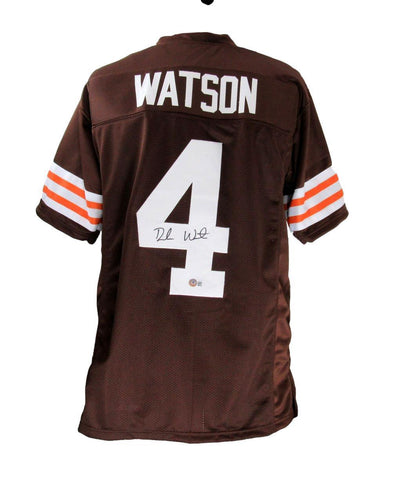 Deshaun Watson Autographed Custom Football Jersey Cleveland Browns Beckett