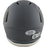 Travis Kelce Jason Kelce Autographed NFL Mini Helmet Slate Beckett/PSA 49072