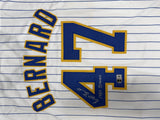 DWIGHT BERNARD Signed Custom Replica Brewers Pinstripe Jersey AUTO - BAS