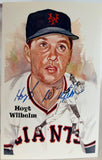Hoyt Wilhelm Autographed Perez-Steele Galleries 8th Series Postcard #193 JSA COA