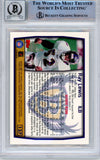 Ray Lewis Autographed/Signed 1999 Topps #137 Trading Card Beckett Slab 39220