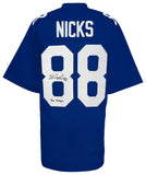 Hakeem Nicks Signed Blue Custom Football Jersey w/The Dream - (SCHWARTZ COA)