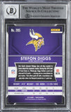 Vikings Stefon Diggs Signed 2015 Panini Prizm #285 Rookie Card Auto 10! BAS Slab