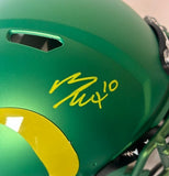 Bo Nix Autographed Oregon Ducks Candy Apple Pro Helmet BAS COA