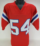 Tedy Bruschi Signed New England Patriots Jersey (Beckett) 3xSuper Bowl Champions