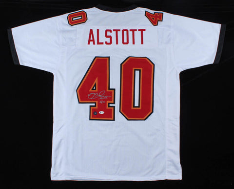 Mike Alstott Signed Tampa Bay Buccaneers Jersey (Beckett) 6xPro Bowl Full Back