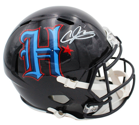 Andre Johnson Signed Houston Texans Speed Full Size Alternate H Town NFL Helmet