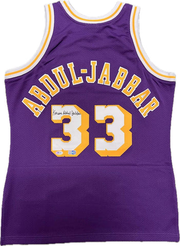 Kareem Abdul-Jabbar signed jersey PSA/DNA Los Angeles Lakers Autographed