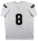 Josh Jacobs Authentic Signed White Pro Style #8 Jersey BAS Witnessed