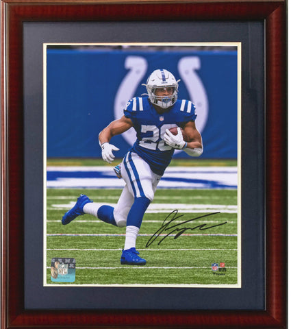 Jonathan Taylor Indianapolis Colts Signed 16x20 Framed Photo Fanatics Coa Auto