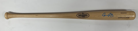 Brewers AARON ASHBY Signed Louisville Slugger Blond Bat AUTO - BAS