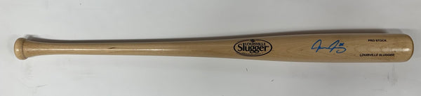 Brewers AARON ASHBY Signed Louisville Slugger Blond Bat AUTO - BAS