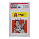 Jerry West Signed Los Angeles Lakers Reprint 1961 Fleer Rookie Card #43 PSA/DNA