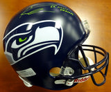 RUSSELL WILSON AUTO SEAHAWKS SB FULL SIZE HELMET SB CHAMPS GREEN RW HOLO 72350