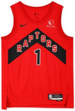 Gradey Dick Toronto Raptors Autographed Red Nike Icon Edition Swingman Jersey