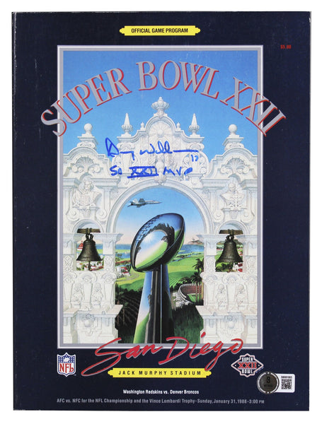 Commanders Doug Williams "SB XXII MVP" Signed Super Bowl XXII Program BAS Wit