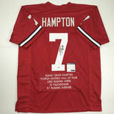Autographed/Signed RODNEY HAMPTON Georgia Red Stat College Jersey PSA/DNA COA