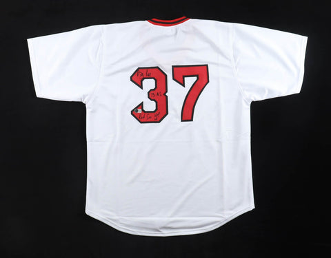 Bill Lee Signed Boston Red Sox Jersey (Beckett) 1973 All Star Pitcher / Spaceman