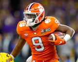 Travis Etienne Signed Clemson Tigers Mini Helmet Ins "Natl Champs 2018"(Beckett)