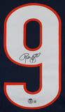 Robbie Gould Authentic Signed Navy Blue Pro Style Jersey BAS Witnessed