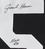 Jack Ham HOF Autographed/Inscribed Football Jersey Steelers Framed 180935